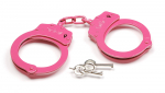 UZI Handschelle mit Kette in pink