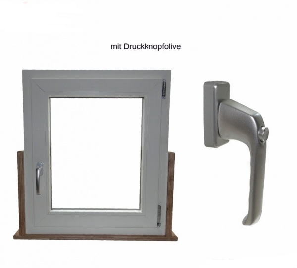 Musterfenster mit Druckknopfolive